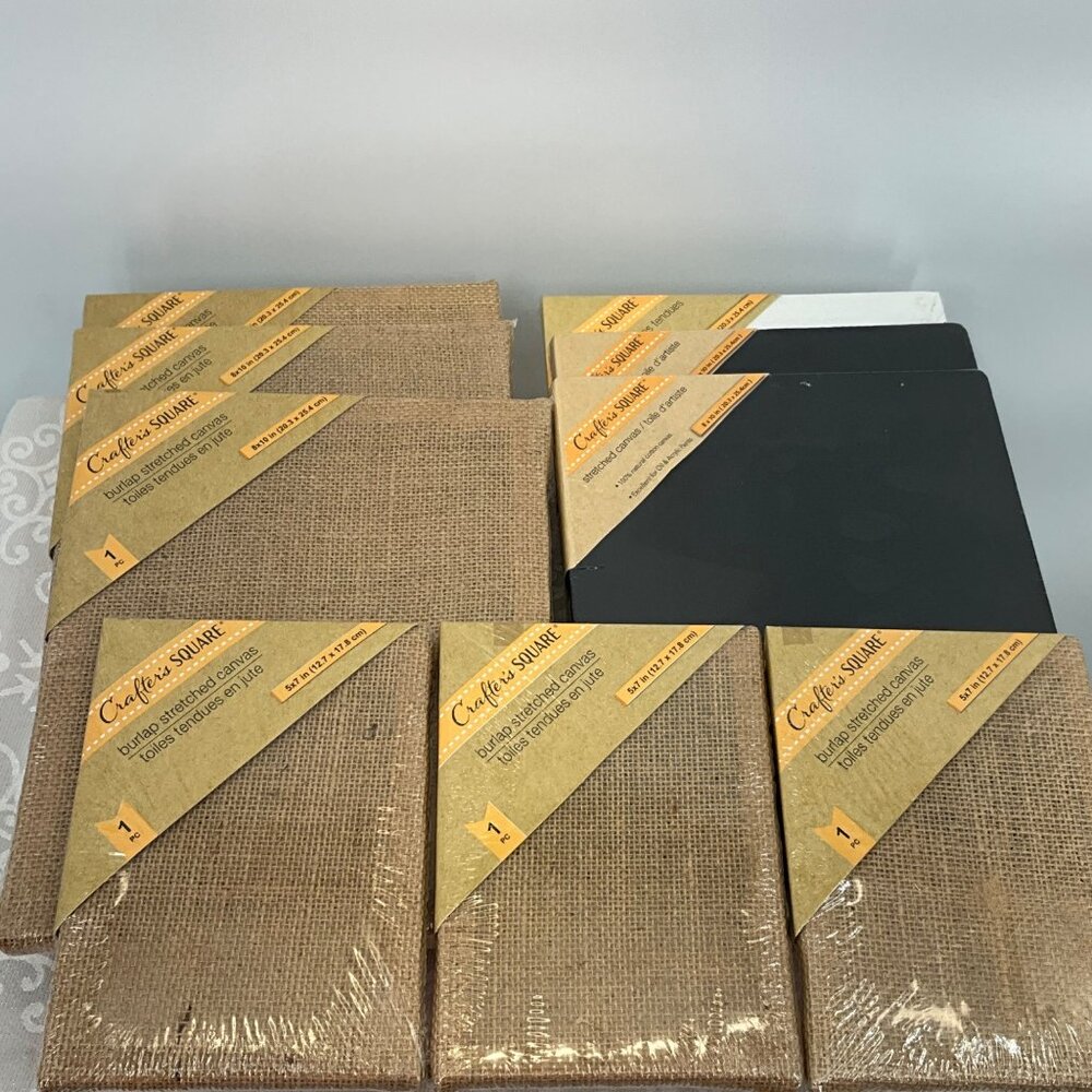 Crafts Square Stretched Canvas‎ Assorted Sizes and Colors